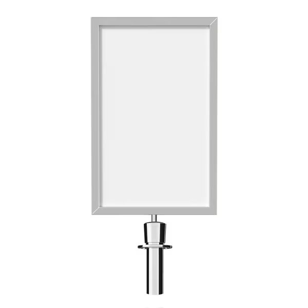 Post&Rope Stanchion SignFrame 14x22V Pol. St Cancel Symbol �, Montour Line, Mfr#: HDSF-1422-V-PS-PR-CANCEL